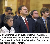 samuel alito supremem court scotus roman catholics yale university